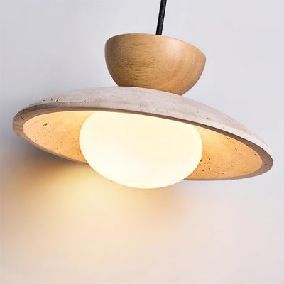Aurea Travertine Pendant Lights for Dining and Hallways - OpalDwell