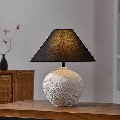 Contemporary Ceramic Ball Table Lamp With Soft Ambient Lighting For Bedrooms - OpalDwell