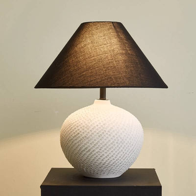 Contemporary Ceramic Ball Table Lamp With Soft Ambient Lighting For Bedrooms - OpalDwell