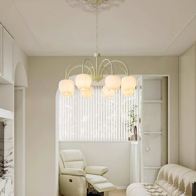 Aurelia Elegant Matcha Chandelier for Living and Dining - OpalDwell