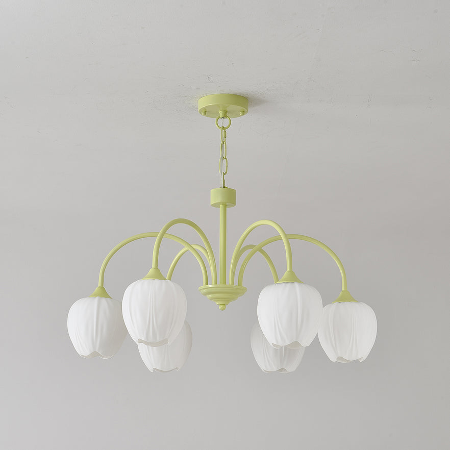 Aurelia Elegant Matcha Chandelier for Living and Dining - OpalDwell
