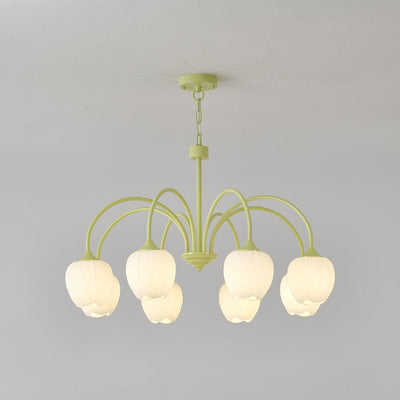Aurelia Elegant Matcha Chandelier for Living and Dining - OpalDwell