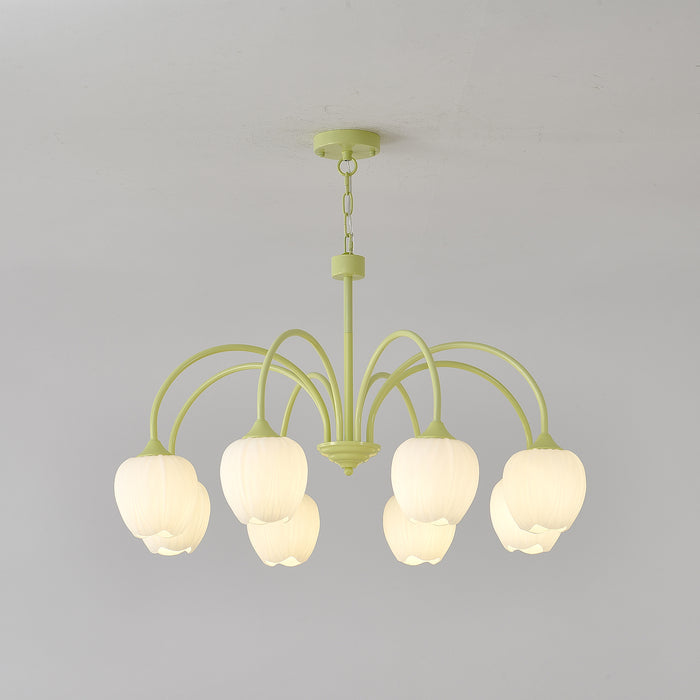 Aurelia Elegant Matcha Chandelier for Living and Dining - OpalDwell
