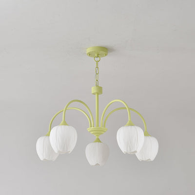 Aurelia Elegant Matcha Chandelier for Living and Dining - OpalDwell