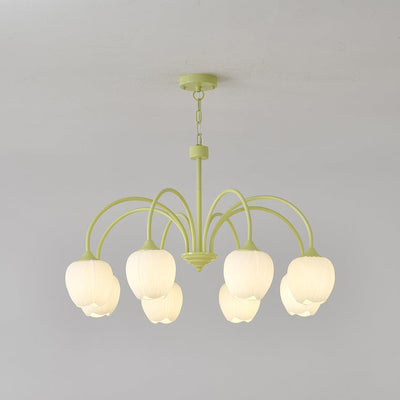 Aurelia Elegant Matcha Chandelier for Living and Dining - OpalDwell