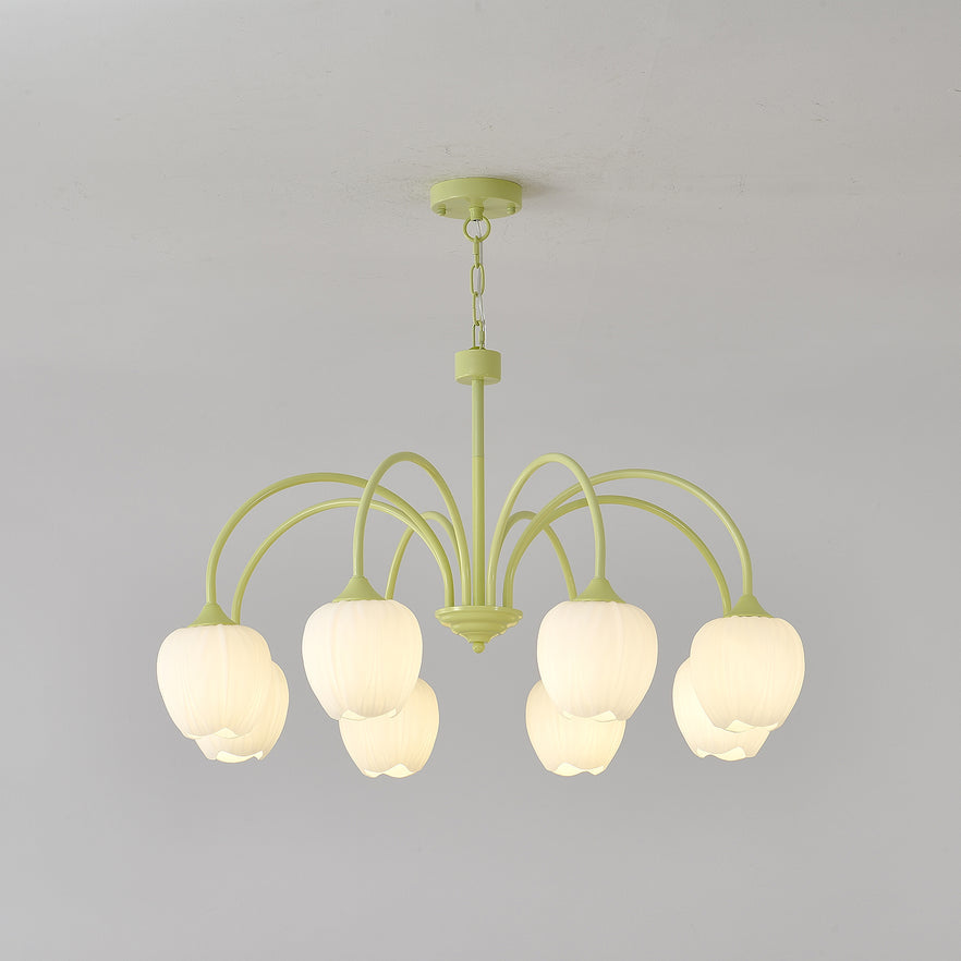 Aurelia Elegant Matcha Chandelier for Living and Dining - OpalDwell
