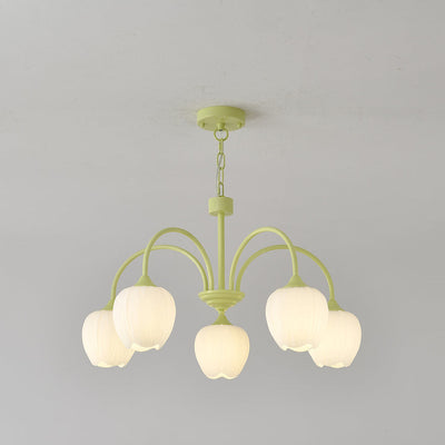 Aurelia Elegant Matcha Chandelier for Living and Dining - OpalDwell