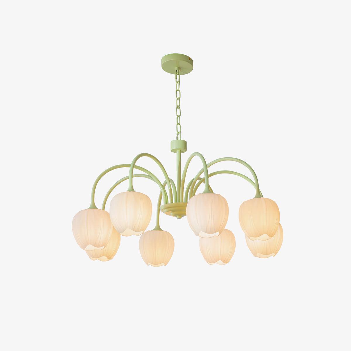Aurelia Elegant Matcha Chandelier for Living and Dining - OpalDwell