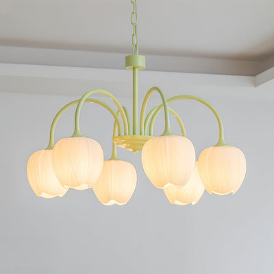 Aurelia Elegant Matcha Chandelier for Living and Dining - OpalDwell