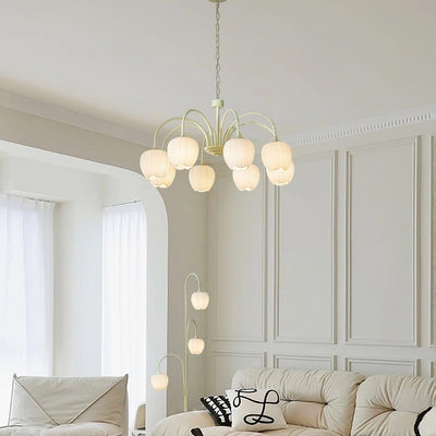 Aurelia Elegant Matcha Chandelier for Living and Dining - OpalDwell