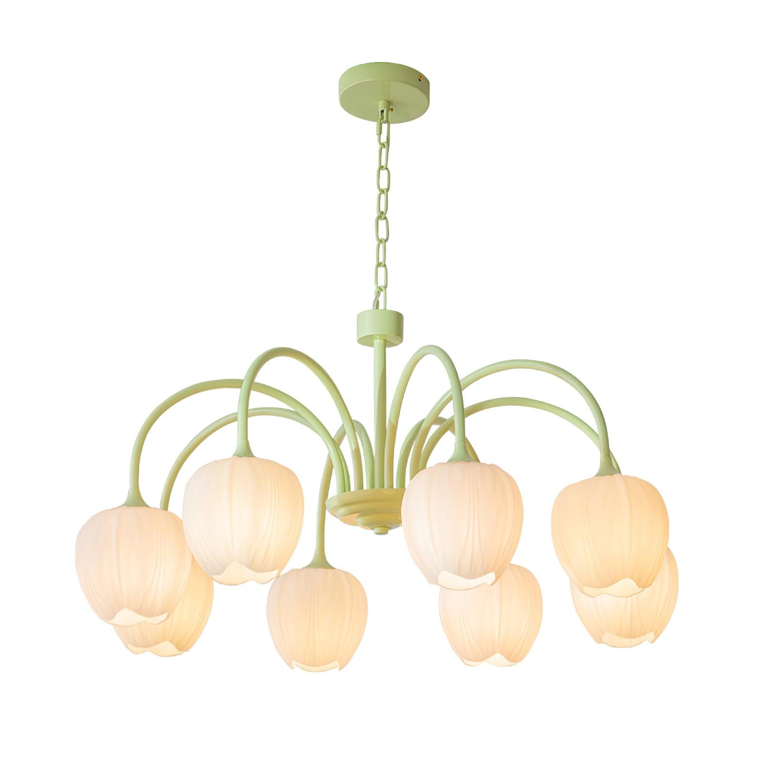Aurelia Elegant Matcha Chandelier for Living and Dining - OpalDwell