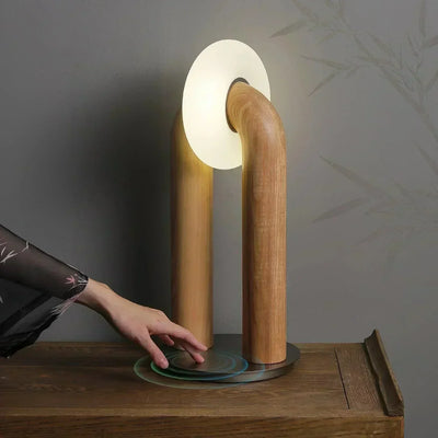 LumaArc Wireless Table Lamp With Rechargeable Battery - OpalDwell