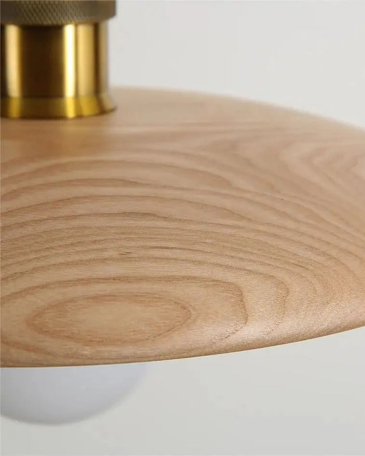 LumaNova Japandi Pendant Light With Slim Wood Shade - OpalDwell