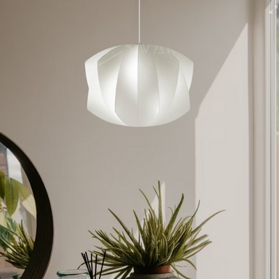 Lumora Orb Pendant Light Modern Spherical Wood Lamp - OpalDwell