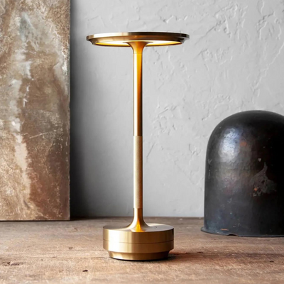 Rechargeable Cordless LED Table Lamp With Touch Dimmer And Modern Metal Design - OpalDwell