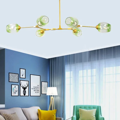 LustraNova Glass Bubble Pendant Light With Branching Arms Ambient Lighting - OpalDwell