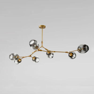 LustraNova Glass Bubble Pendant Light With Branching Arms Ambient Lighting - OpalDwell