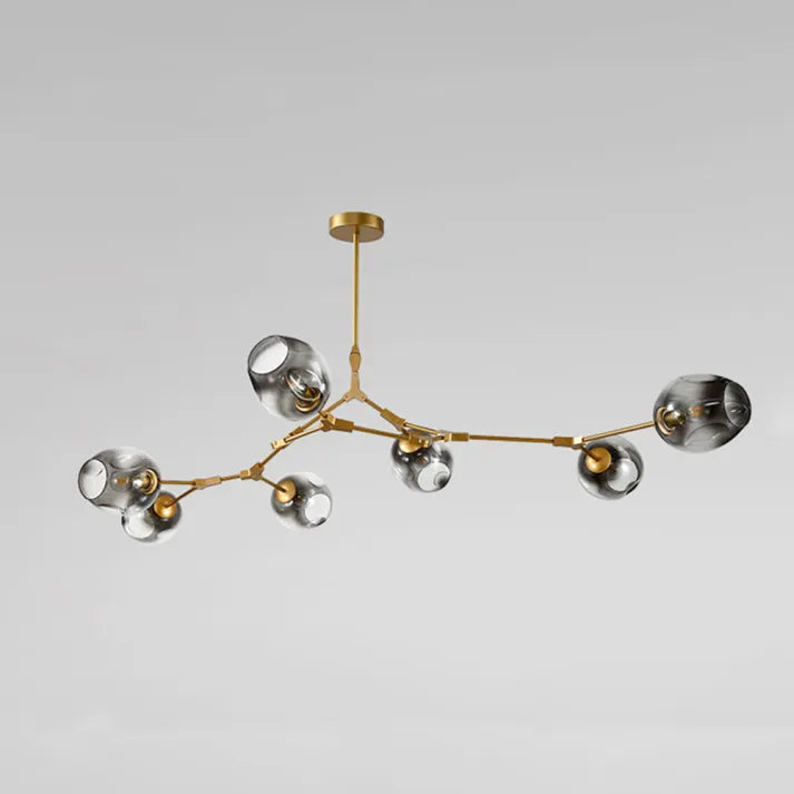 LustraNova Glass Bubble Pendant Light With Branching Arms Ambient Lighting - OpalDwell