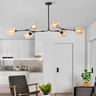 LustraNova Glass Bubble Pendant Light With Branching Arms Ambient Lighting - OpalDwell