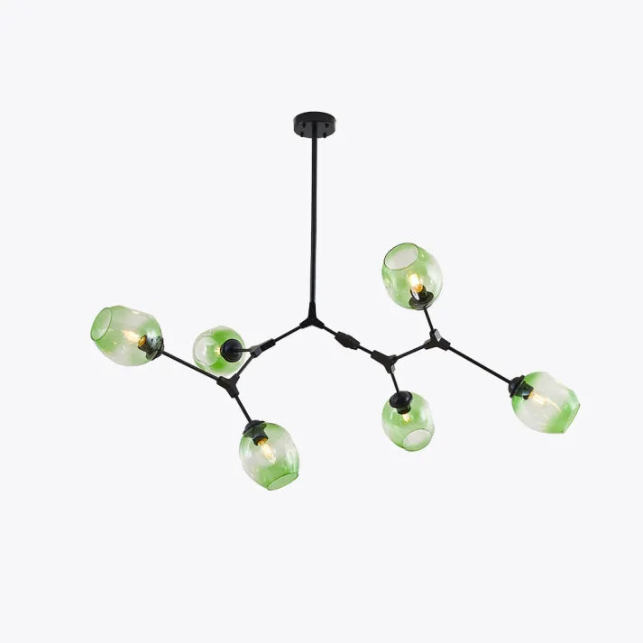 LustraNova Glass Bubble Pendant Light With Branching Arms Ambient Lighting - OpalDwell