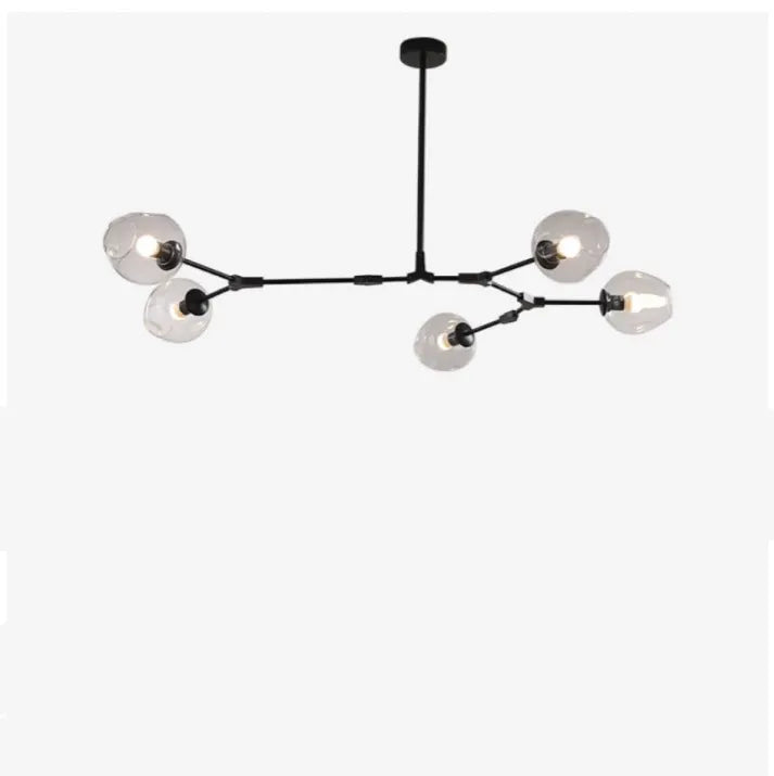 LustraNova Glass Bubble Pendant Light With Branching Arms Ambient Lighting - OpalDwell