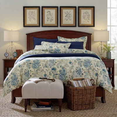 Glass Table Lamp With Fabric Shade For Modern Bedroom Lighting - OpalDwell