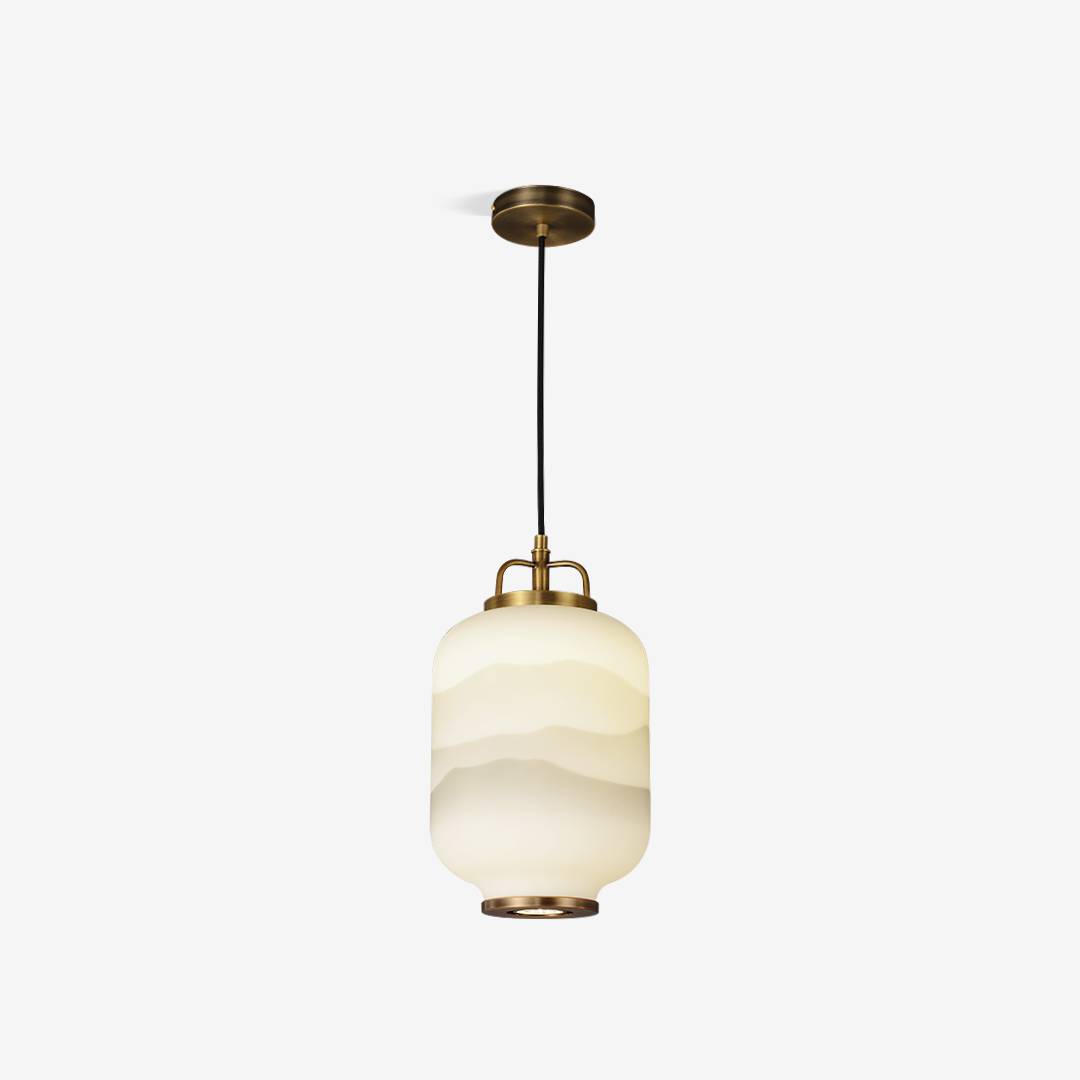 Frosted Glass Pendant Light For Contemporary Ceiling Lamp OpalDwell