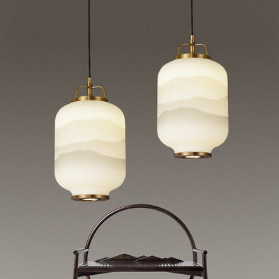 Frosted Glass Pendant Light For Contemporary Ceiling Lamp OpalDwell