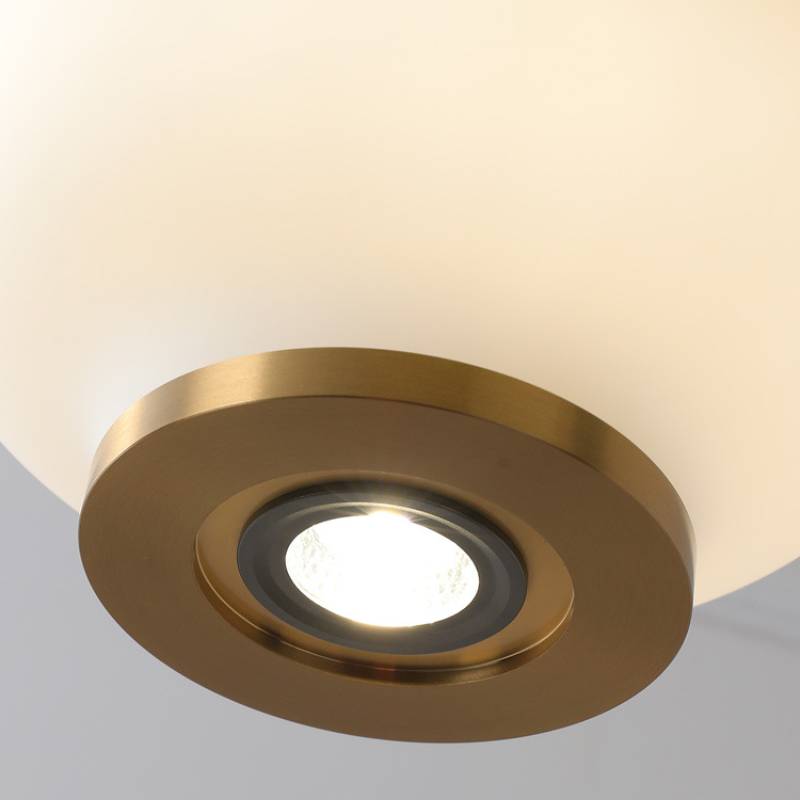Frosted Glass Pendant Light For Contemporary Ceiling Lamp OpalDwell