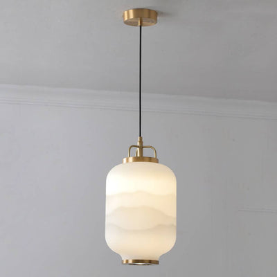 Frosted Glass Pendant Light For Contemporary Ceiling Lamp OpalDwell
