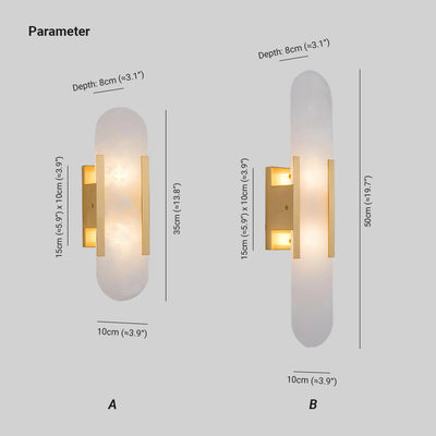 Lunara | Luxury Alabaster Wall Lamp with Warm Glow - OpalDwell