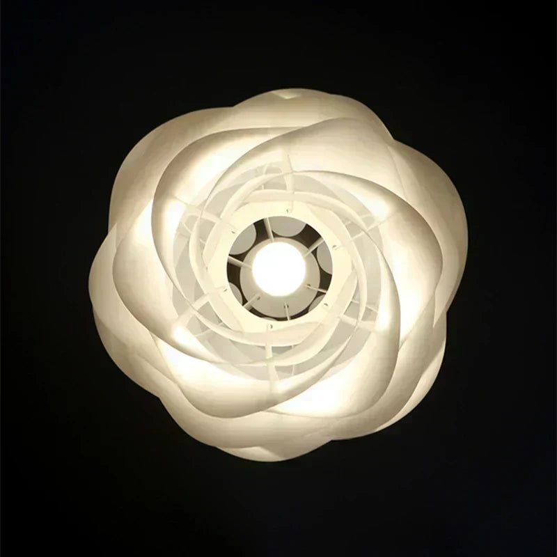 Liora Rosary Glass Ceiling Light With Floral Glow Ambience - OpalDwell