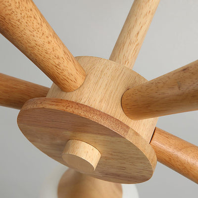 SylvaLume Wooden Pendant Lamp | Elegant Hanging Light - OpalDwell
