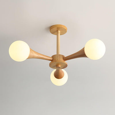 SylvaLume Wooden Pendant Lamp | Elegant Hanging Light - OpalDwell