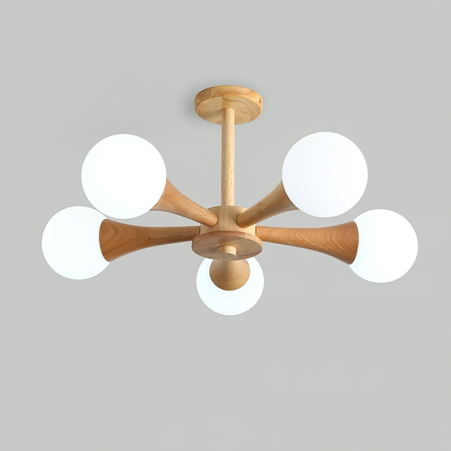 SylvaLume Wooden Pendant Lamp | Elegant Hanging Light - OpalDwell
