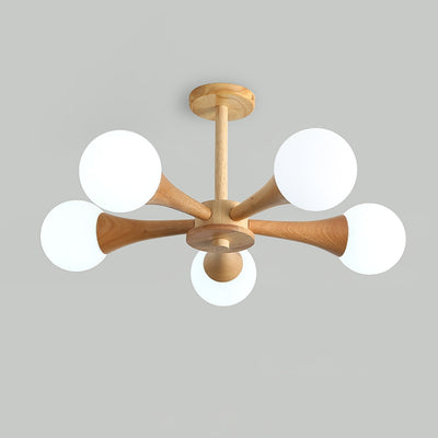 SylvaLume Wooden Pendant Lamp | Elegant Hanging Light - OpalDwell