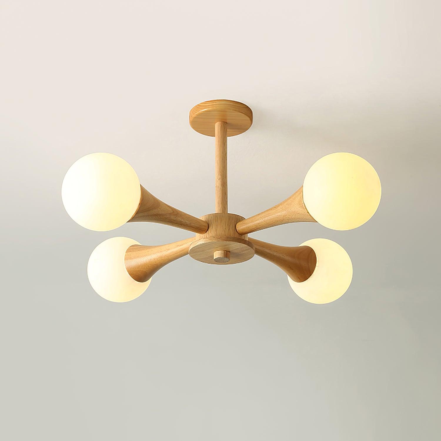 SylvaLume Wooden Pendant Lamp | Elegant Hanging Light - OpalDwell