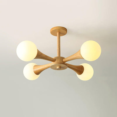SylvaLume Wooden Pendant Lamp | Elegant Hanging Light - OpalDwell