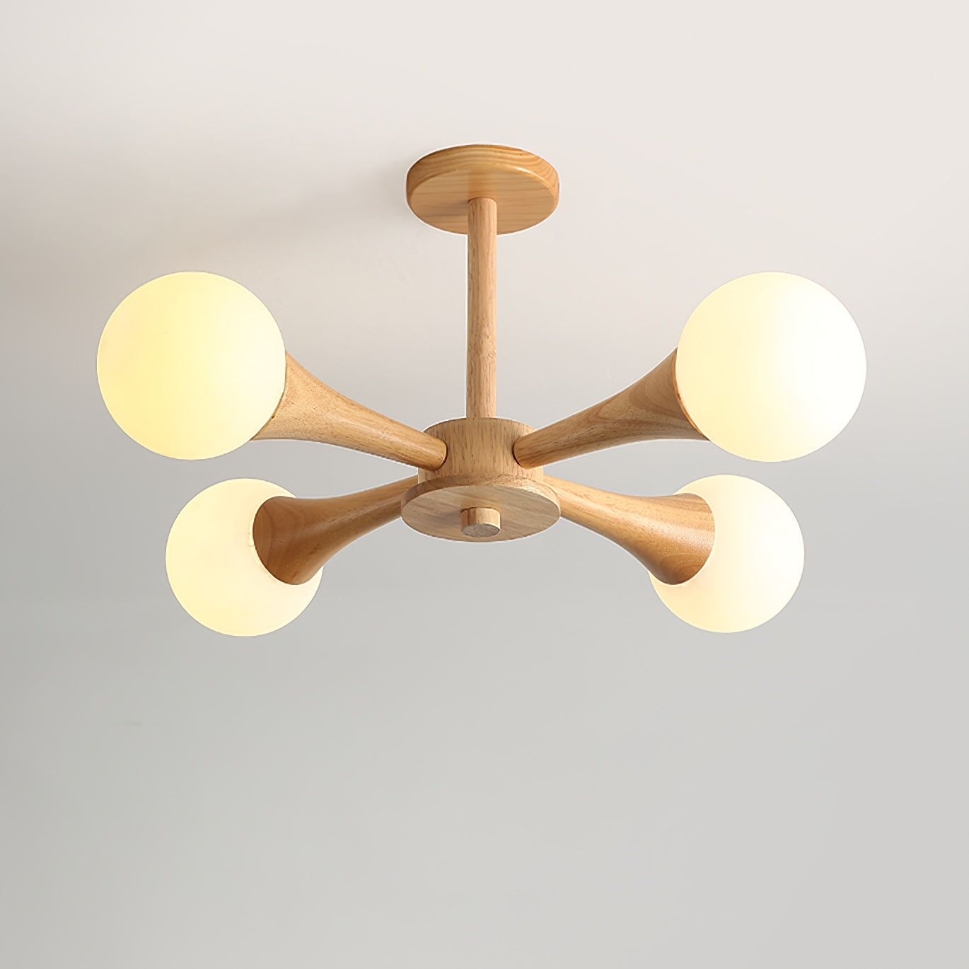 SylvaLume Wooden Pendant Lamp | Elegant Hanging Light - OpalDwell