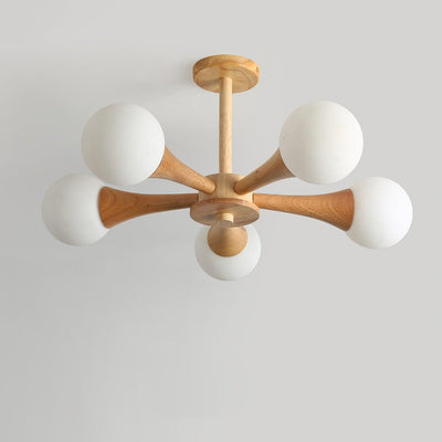 SylvaLume Wooden Pendant Lamp | Elegant Hanging Light - OpalDwell