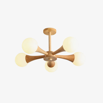 SylvaLume Wooden Pendant Lamp | Elegant Hanging Light - OpalDwell