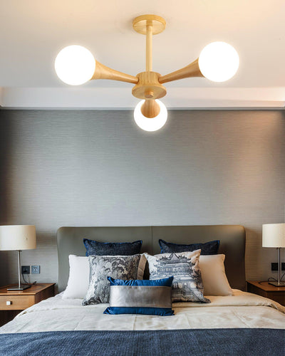 SylvaLume Wooden Pendant Lamp | Elegant Hanging Light - OpalDwell