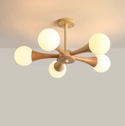 SylvaLume Wooden Pendant Lamp | Elegant Hanging Light - OpalDwell