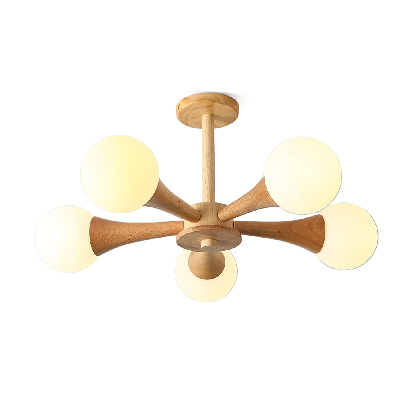 SylvaLume Wooden Pendant Lamp | Elegant Hanging Light - OpalDwell