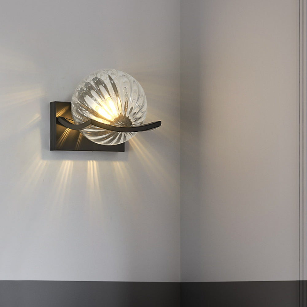 NovaLuxe Glass LED Wall Lamp for Modern Living Rooms - OpalDwell