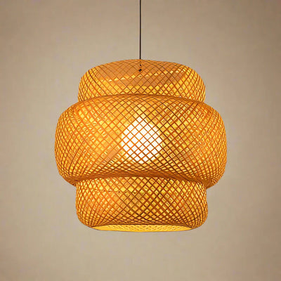 Avela Handcrafted Rattan Chandelier | OpalDwell - OpalDwell
