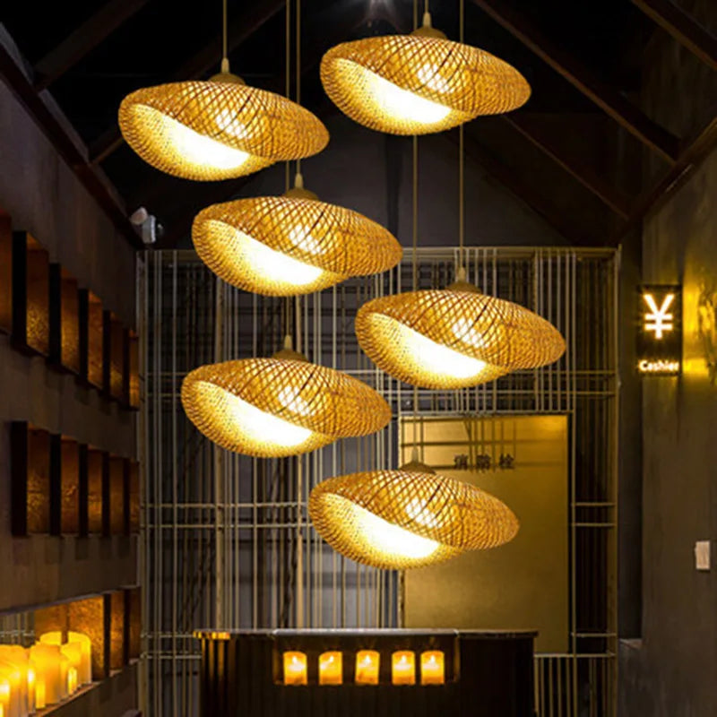 Avela Handcrafted Rattan Chandelier | OpalDwell - OpalDwell
