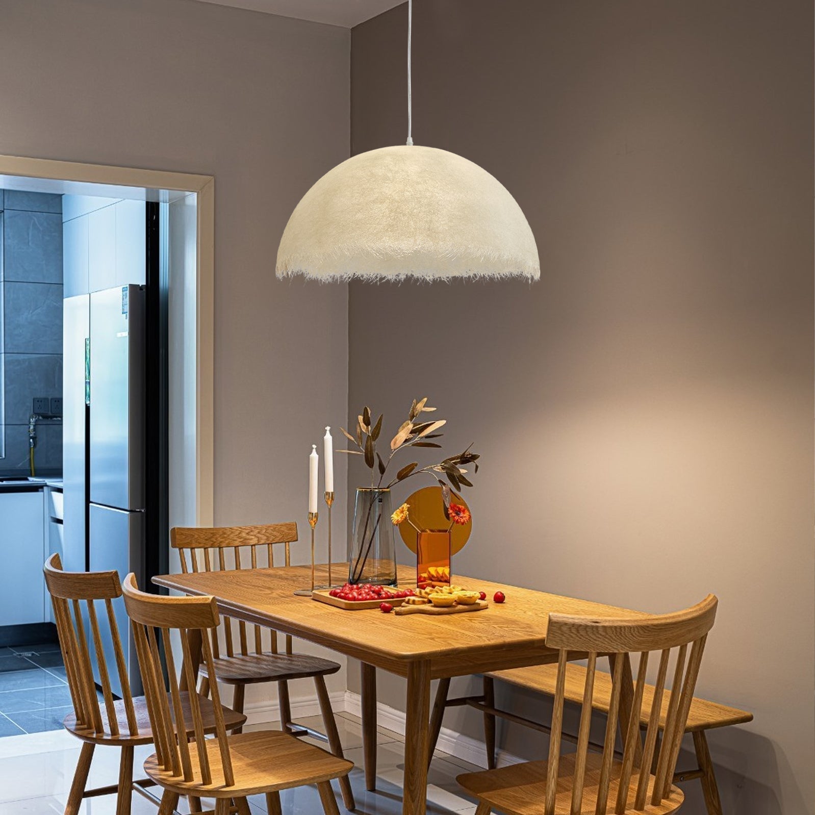 NovaLine Minimalist Pendant Lamp in Epoxy and Metal - OpalDwell