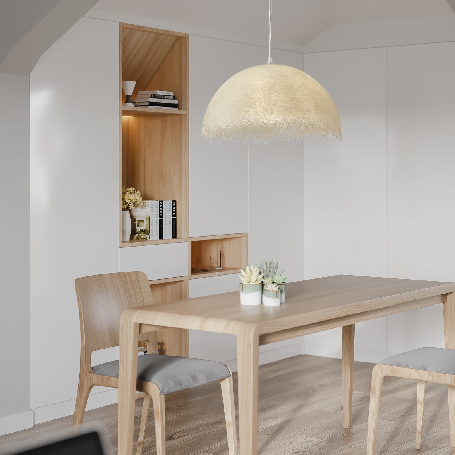 NovaLine Minimalist Pendant Lamp in Epoxy and Metal - OpalDwell