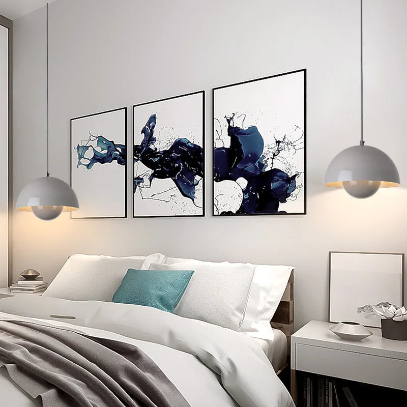 LyraLine Pendant Light With Metal, Glass & Stone Finish - OpalDwell